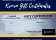 gift certificates